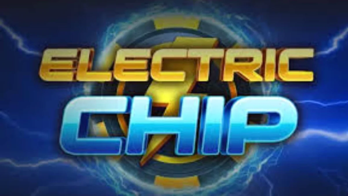 Tampilan visual slot Electric Chip dengan tema neon dan petir